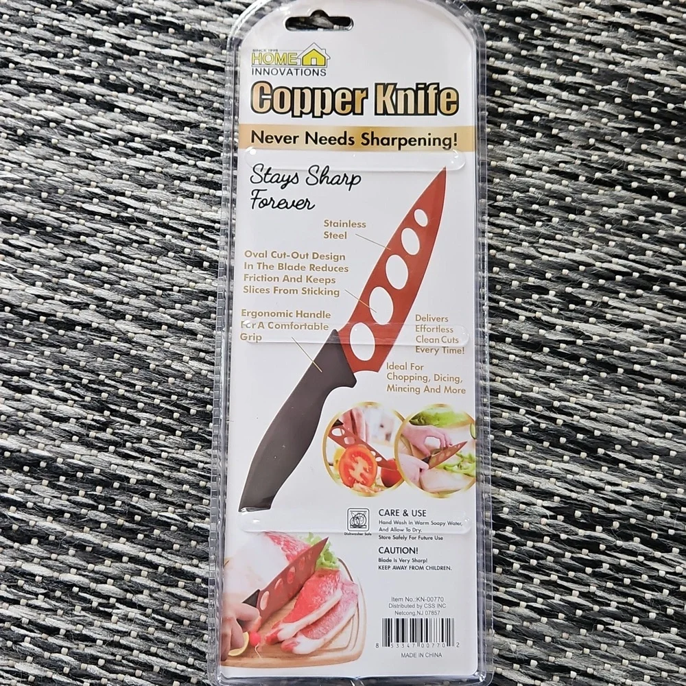 Home Innovations - Copper Knife - Red and Black (NWT)